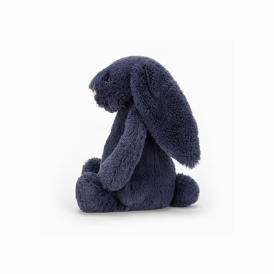 Jellycat Bashful Navy Bunny USA | 45106NSWE